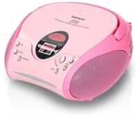 Lenco &raquo;Scd-24 Boombox&laquo; CD-Player mit Radio und Kopfh&ouml;reranschluss - pink