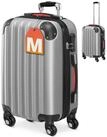 monzana Hartschalen-Trolley Baseline, 4 Rollen, Handgep&auml;ck Zahlenschloss Reisekoffer