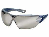 Uvex Arbeitsschutzbrille, (1St), pheos cx2 blau/grau