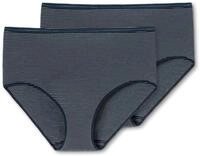 2 Schiesser Midislips mit Modal - Damen - Gr. 38 - dunkelblau