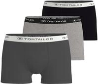 3 Tom Tailor Slipboxer &raquo;Buffer&laquo; - Herren - Gr. S/4 - dunkelgrau