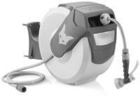 FUXTEC Schlauchaufroller FX-WSA20G, 20 m Schlauch, &frac12; Zoll Anschluss, schwenkbar,