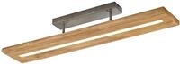 Trio LED-Deckenleuchte &raquo;Brad&laquo; - 100x20x16cm - braun - Holz / Metall