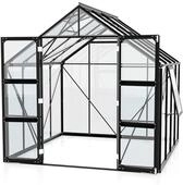 Vitavia Gew&auml;chshaus Olymp 6 - 257x261x260cm - schwarz -