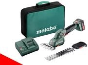 metabo Akku-Heckenschere Powermaxx SGS12 Q 601608500 Akku-Strauch-Gartensch