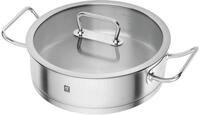 Zwilling &raquo;Pro&laquo; Servierpfanne mit Deckel - silber