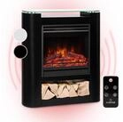 Klarstein Elektrokamin Studio 5 Arc, elektrischer Kamin mit Heizfunktion Heizl&uuml;fter