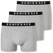 3 Schiesser Shorts - Herren - Gr. S/4 - grau