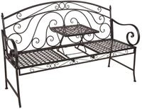 Tchibo - Gartenbank &raquo;Saket&laquo; - 148x55x96cm - schwarz - Stahl / Eisen