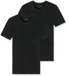 2 Schiesser T-Shirts - Herren - Gr. M/5 - schwarz