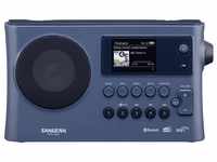 Sangean WFR-228BT Internet-Tischradio, Dark Blue Radio (Akku-Ladefunktion,...