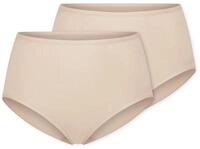 2 Schiesser Maxislips - Damen - Gr. 40 - braun