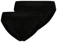 2 Schiesser Tai-Slips - Damen - Gr. 44 - schwarz