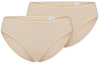 2 Schiesser Tai-Slips - Damen - Gr. 38 - braun
