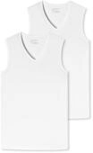 2 Schiesser Tanktops - Herren - Gr. Xl/7 - wei&szlig;