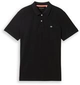 Tom Tailor Piqu&eacute; Poloshirt - Herren - Gr. S - schwarz/print