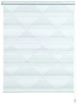 Doppelrollo Gardinia EASYFIX Doppelrollo Triangle wei&szlig;/grau, GARDINIA, Lichtschutz,