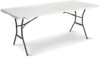Lifetime-Kunststoff-Klapptisch - hellgrau