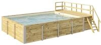 Weka Gartenpool inkl. Sonnendeck - braun