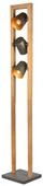 Trio Stehleuchte &raquo;Bell&laquo; - 30x88,5x17,5cm - braun - Metall / Holz