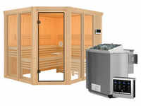 Tchibo Karibu Sauna »Scarlett 3« im Set mit 9-kW-Bio-Ofen und Bio-Steuerung -