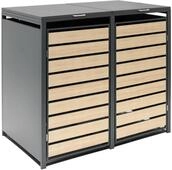 Tchibo - M&uuml;lltonnenbox - 132x80x116cm - anthrazit - Stahl