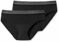 2 Schiesser Perioden-Slips - Damen - Gr. 50/52 - schwarz