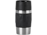 Emsa Thermobecher Travel Mug Compact, Edelstahl, Kunststoff, Silikon, 0,3L,