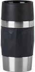 Emsa Thermobecher Travel Mug Compact, Edelstahl, Kunststoff, Silikon, 0,3L,