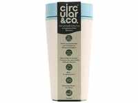 Circular&Co 2Go Kaffeebecher 340 ml cream faraway & blau