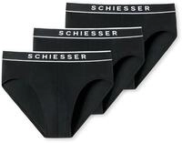 3 Schiesser Rio-Slips - Herren - Gr. L/6 - schwarz