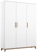 rauch Kleiderschrank &raquo;Carlsson&laquo; mit Dreht&uuml;ren - 136x53x203cm - braun - Holz / Holz