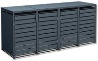 Tchibo - M&uuml;lltonnenbox - 264x80x116cm - anthrazit - Blech