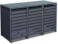Tchibo - M&uuml;lltonnenbox - 200x80x116cm - anthrazit - Blech