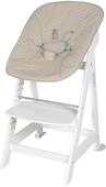 Roba &raquo;Born up Greyish&laquo; 2-in-1-Hochstuhl - 44,5x54x80cm - wei&szlig; - Holz / Holz