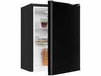 exquisit Kühlschrank KB60-V-090E schwarz, 62 cm hoch, 45 cm breit, 52 L Volumen