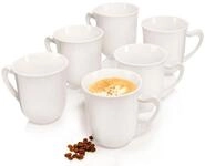 S&Auml;NGER Becher Paris Kaffeebecher Set, Wei&szlig;, 6-tlg., Porzellan, ⌀9,7x10,7cm,...