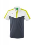 Erima Poloshirt Squad (100% Polyester) grau/weiss Herren
