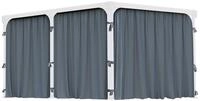 Palram - Canopia Pavillonseitenteil, 401x214 cm, Vorhangset 4m und 5m 217 x...