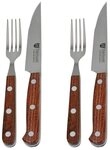 GR&Auml;WE Steakbesteck GR&Auml;WE Steakbesteck 4-tlg. mit Steakmesser und Steakgabel,