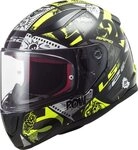 LS2 Motorradhelm LS2 Rapid Mini Vignette Schwarz Gelb