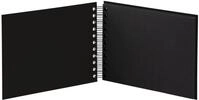 Fotoalbum Fotoalbum Whire-O 40 Seiten 195x145mm schwarz/schwarz