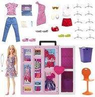 Barbie Puppenhausm&ouml;bel Barbie Traumkleiderschrank Kleidung & Puppe Mattel M&ouml;bel