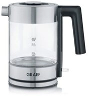 Graef Wasserkocher 1-Liter Glaswasserkocher WK300EU, schnurlos