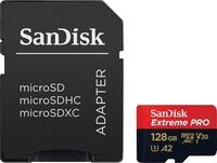Sandisk Extreme PRO microSDXC&trade;-UHS-I-KARTE Speicherkarte (128 GB, Video Speed Class
