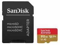 Sandisk microSDXC Extreme, Adapter, 1 Jahr RescuePRO Deluxe Speicherkarte (512...