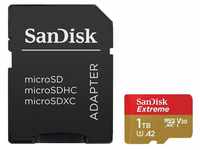 Sandisk microSDXC Extreme, Adapter, 1 Jahr RescuePRO Deluxe Speicherkarte (1000...