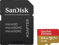 Sandisk Extreme 64GB Speicherkarte (64 GB, UHS Class 3, 170 MB/s...