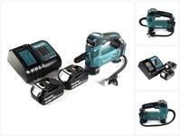 Makita Akku-Handkompressor DMP 180 SF Akku Kompressor 18 V 8,3 bar + 2x Akku...