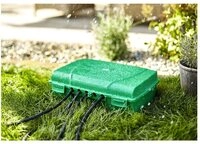 HEITRONIC Gartensteckdose Heitronic 21046 Verteilerbox Gr&uuml;n, 21046